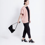 BLACK CHECKERED MINI HOBO