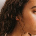 SILVER DRUZY EARRINGS JAX KELLY