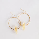 Citrine Hoops
