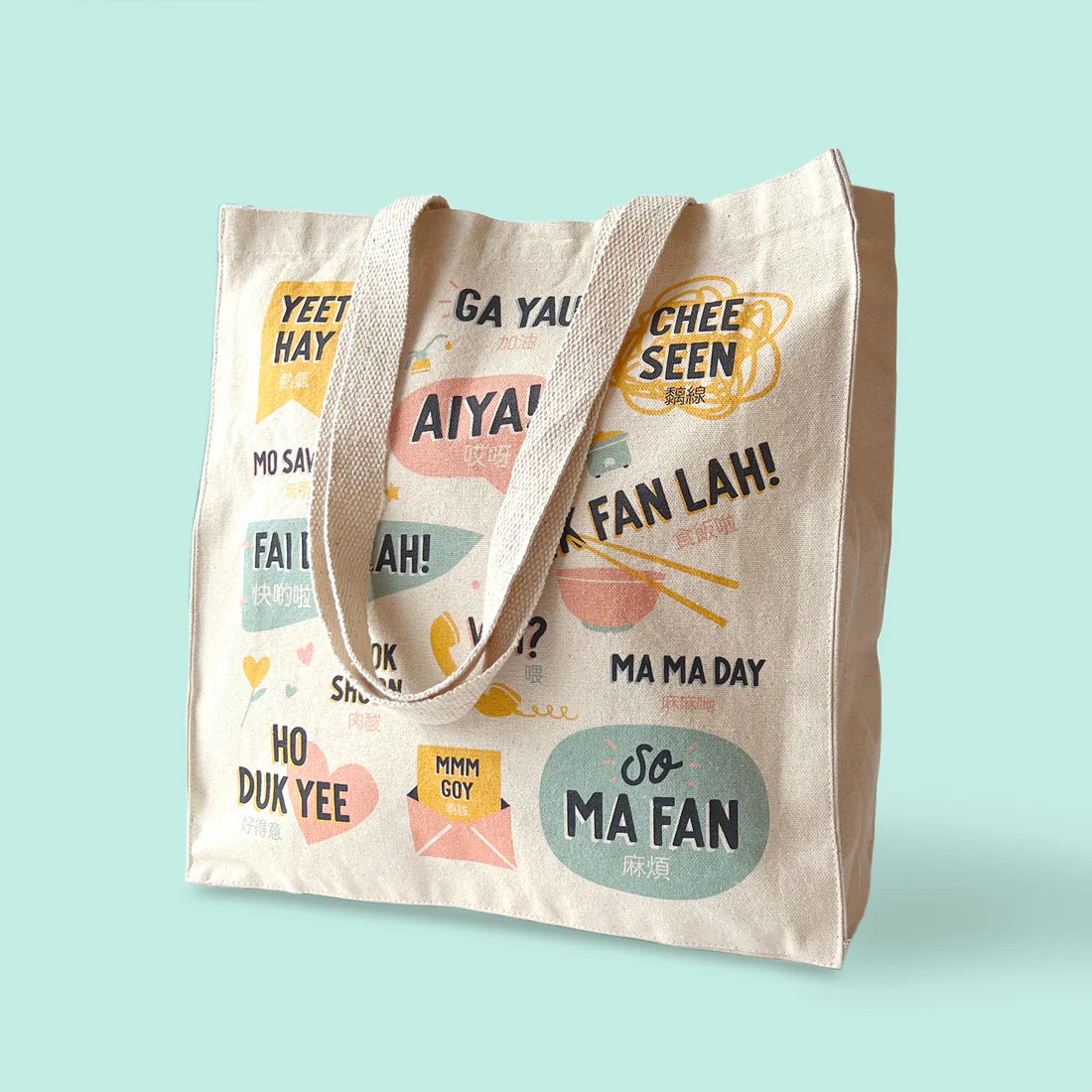 CANTONESE SAYINGS TOTE BAG
