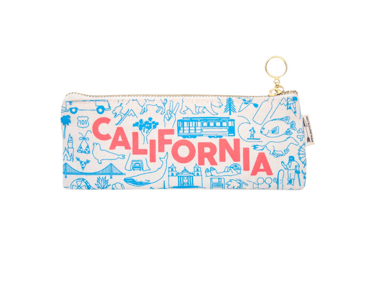CA ZIPPED PENCIL POUCH FROM MAPTOTE