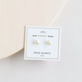 ROSE QUARTZ MINI ENERGY GEM EARRINGS