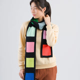 SWATCH STRIPE SKINNY SCARF