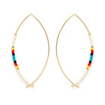 BEADED MARQUIS EARRING amano studios