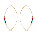 BEADED MARQUIS EARRING amano studios