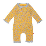 MAGNETIC ME OLIVE MY LOVE RUFFLE COVERALL