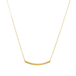BALANCE TUBE BAR NECKLACE GOLD