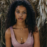 Fresh Water Pearl Necklace on Model