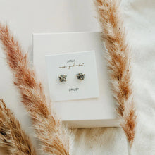 Load image into Gallery viewer, SILVER DRUZY EARRINGS JAX KELLY
