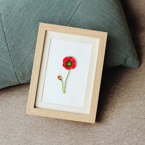 SHIRLEY POPPY BEADED BROOCH