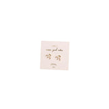 WHITE OPAL CROWN STUD