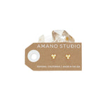 CRYSTAL TRIANGLE STUD EARRINGS