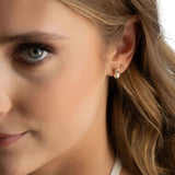 PEARL CRYSTAL STUD EARRINGS