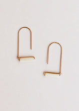 Load image into Gallery viewer, MOTHER OF PEARL GEMSTONE DROP EARRINGS
