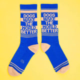 DOGS MAKE THE WORLD A BETTER PLACE SOCKS