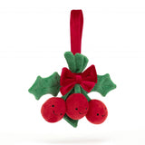 AMUSABLE RED HOLLY ORNAMENT