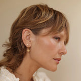CRYSTAL TRIANGLE STUD EARRINGS