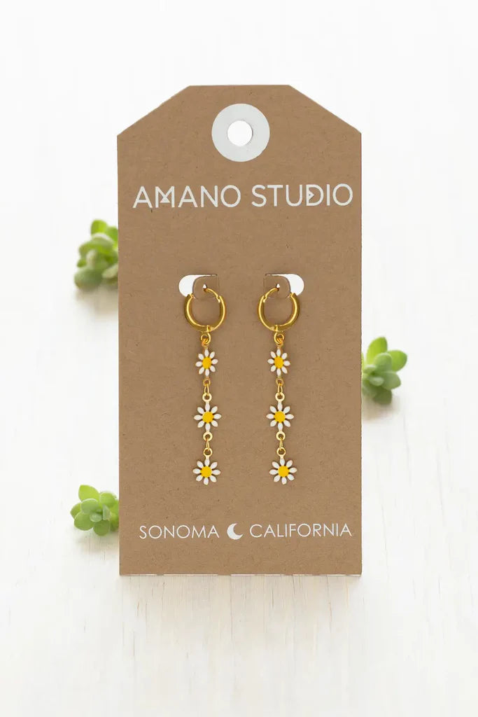 DAISY CHAIN DROP EARRING