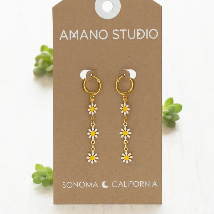 DAISY CHAIN DROP EARRING