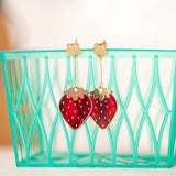 STRAWBERRY DROP EARRINGS