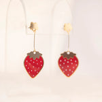 STRAWBERRY DROP EARRINGS