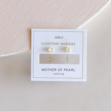 GOLD MOTHER OF PEARL EARRINGS