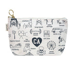 CALIFORNIA ZIPPED POUCH