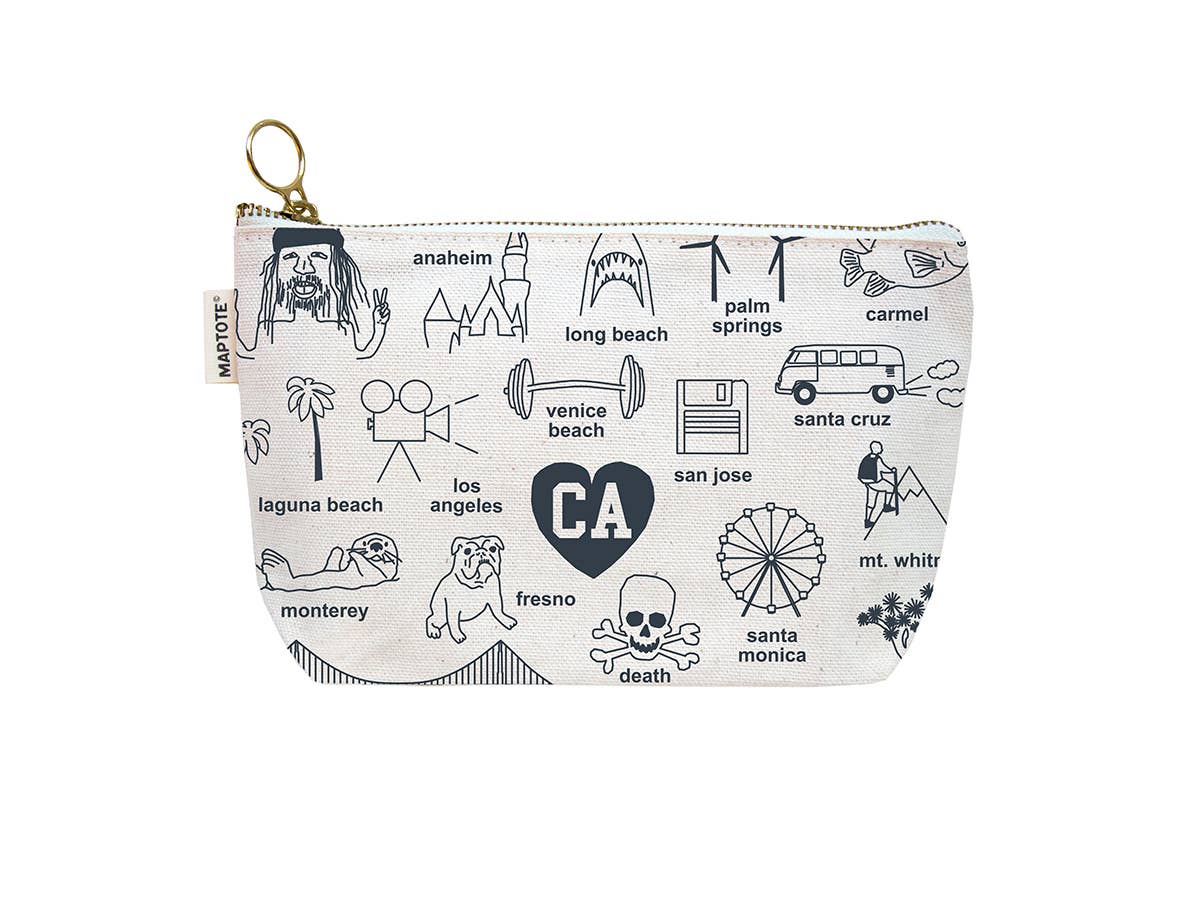 CALIFORNIA ZIPPED POUCH