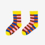 UNISEX SUPER STRIPE HOUSE SOCKS IN COBALT FLAME