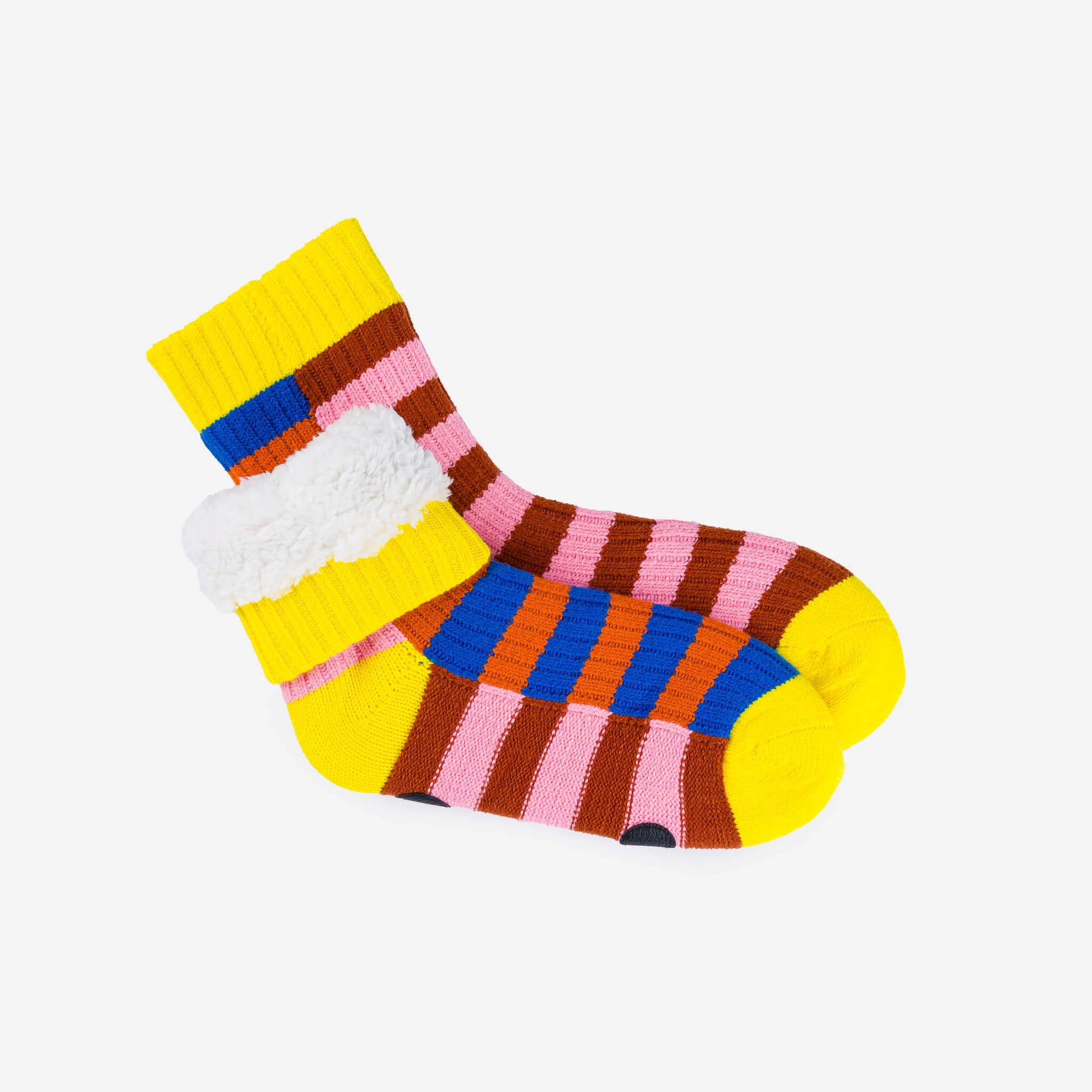 UNISEX SUPER STRIPE HOUSE SOCKS IN COBALT FLAME