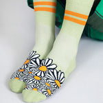 FLORAL CREW SOCKS