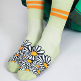 FLORAL CREW SOCKS
