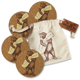 CA BEAR COASTERS IN POUCH