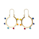 INK AND ALLOY CIRCLE RAINBOW DOT EARRINGS