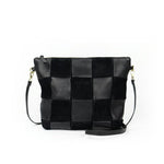 BLACK CHECKERED MINI HOBO