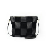 BLACK CHECKERED MINI HOBO