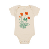 JEN KINDELL GOLDEN POPPY BABY ONESIE