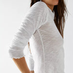 BE MY BABY LONG SLEEVE WHITE FREE PEOPLE