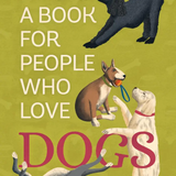 COVER PHOTO OF BOOK- GREEN BACKGROUND WITH 5 DIFFERENT DOGS PLACES AROUND THE TITLE ALL DOING DIFFERENT THINGS.