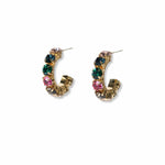 INK AND ALLOY RAINBOW MIXED SMALL HOOPS