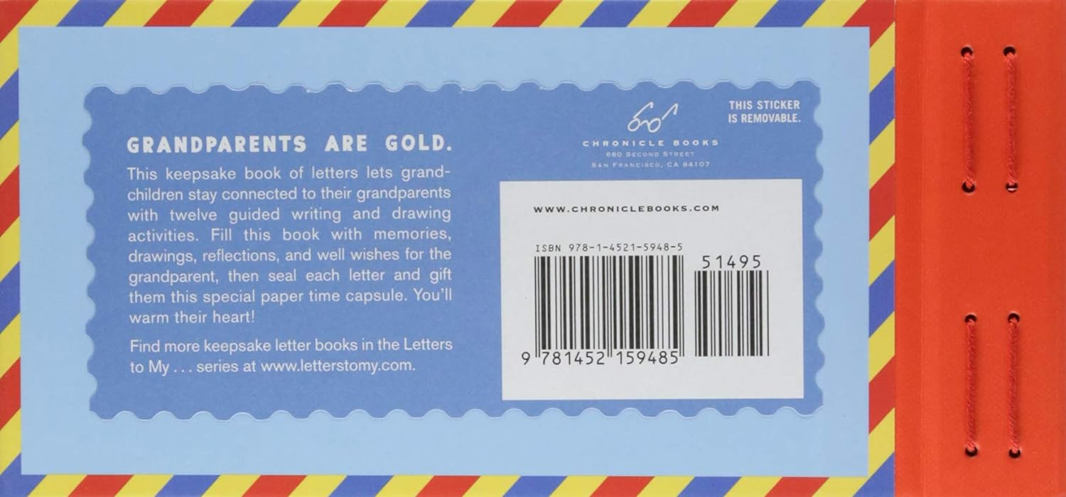 Back cover of the book with  the same blue background as the front cover. Theres a small paragraph in white text that explains why the book is so sweet. 