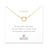 KARMA NECKLACE GOLD FILL ON CARD