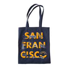 Load image into Gallery viewer, SF DENIM TOTE BAG
