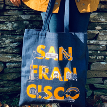 Load image into Gallery viewer, SF DENIM TOTE BAG
