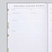 Load image into Gallery viewer, RECIPES PASSED DOWN JOURNAL
