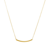 BALANCE TUBE BAR NECKLACE GOLD