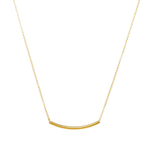 Load image into Gallery viewer, BALANCE TUBE BAR NECKLACE GOLD
