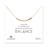 BALANCE TUBE BAR NECKLACE ON CARD