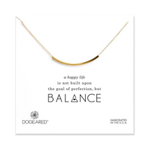 Load image into Gallery viewer, BALANCE TUBE BAR NECKLACE ON CARD
