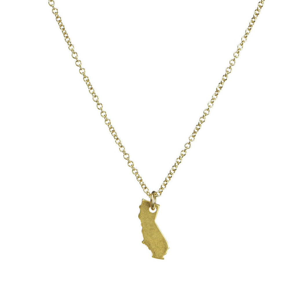 i love california necklace in gold